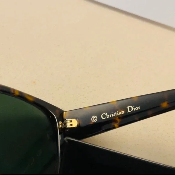 Dior Tortoiseshell Sunglasses with Gold Accent Vintage New Old Stock Christian Dior Gold Tortoise  main image 4